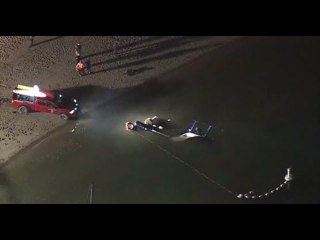Police helicopter crashes in Newport Beach area
