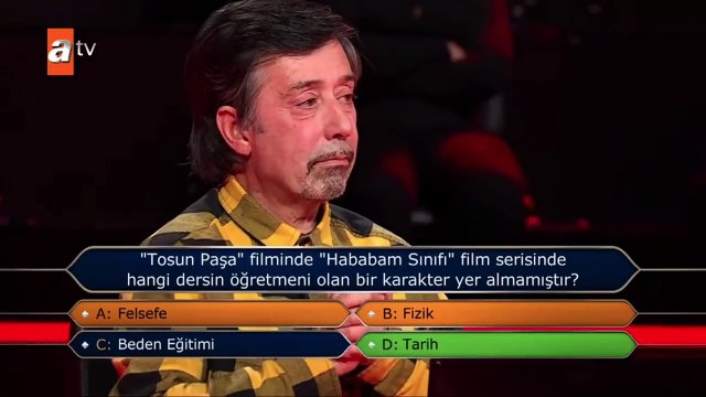 Hababam Sınıfı'nda rol alan oyuncu, Hababam Sınıfı ile ilgili soruda elendi