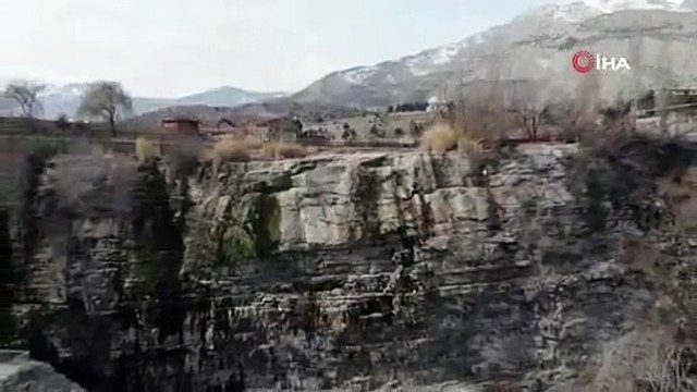 Asya ve Avrupa'nın en yüksek şelalesi olan Tortum Şelalesi kurudu