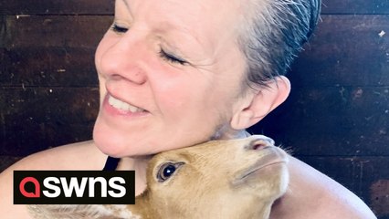 Meet the former opera singer who lives with 30 DWARF GOATS