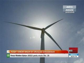 Pusat kincir angin di Uruguay dirasmikan