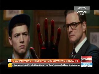 3 carian paling tinggi di YouTube sepanjang minggu ini