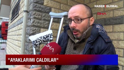 Ümraniye'de akülü sandalyesi çalınan engelli: Ayaklarımı çaldılar