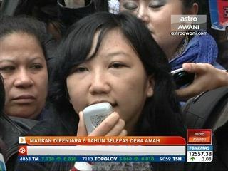 Majikan dipenjara 6 tahun selepas dera amah