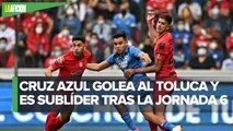 Cruz Azul arruina 105 aniversario al Toluca con goleada en el Nemesio Diez