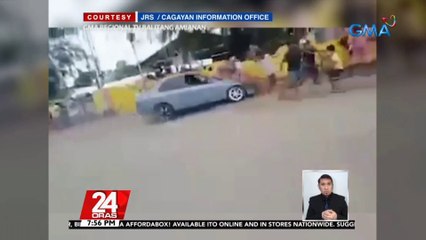 3 sugatan, matapos arauhin ng kotseng kasali umano sa iligal na drag racing | 24 Oras