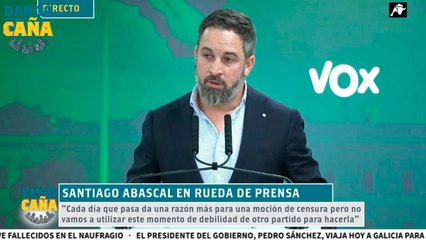 Abascal no renuncia a volver a presentar una moción de censura pero no aprovechará esta situación