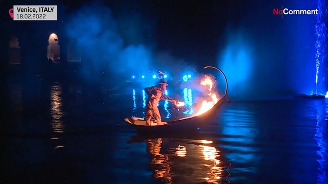 تصاویری از ونیز ایتالیا؛ جشنواره آب با فناوری‌های نو در محوطه قدیمی آرسنال