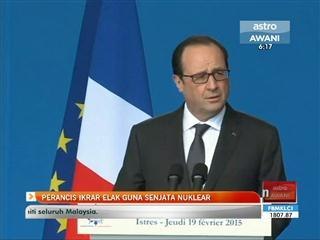 Perancis ikrar elak guna senjata nuklear