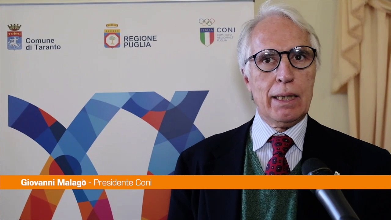 Malagò "Giochi Mediterraneo a Taranto per parlarne in modo diverso"