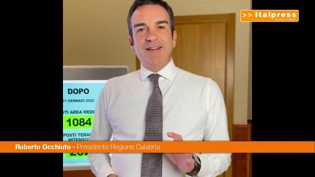 Occhiuto Calabria resta in giallo grazie all'aumento dei posti letto