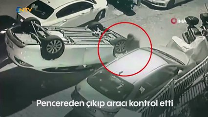 Park halindeki araca çarptı, iki kadın ölümden döndü