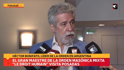 El Gran Maestre de la Orden Masónica Mixta “Le Droit Humain” visita Posadas