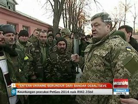Tentera Ukraine berundur dari bandar Debaltseve