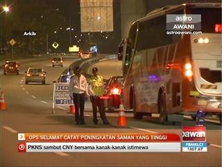 Ops Selamat catat peningkatan saman yang tinggi