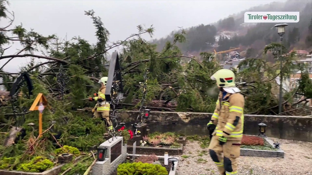 Sturmschäden in Innsbruck