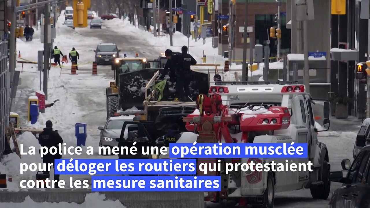 Canada: réactions à Ottawa après l'évacuation du centre-ville