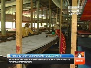 RM 1.3 juta untuk usahawan terjejas banjir