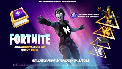 The Monarch's Level Up Quest Pack is now available in Fortnite Xbox