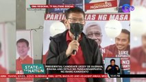 Presidential candidate Leody de Guzman, pinuna ang estilo ng pangangampanya ng ibang kandidato | SONA