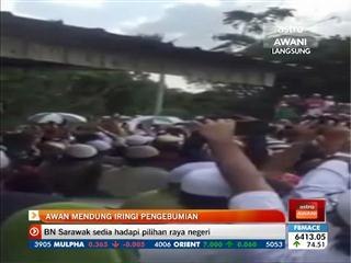 Awan mendung iringi pengebumian
