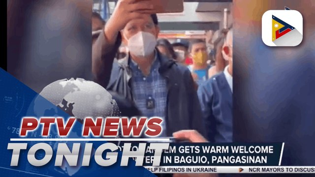 Lacson-Sotto tandem gets warm welcome from supporters in Baguio, Pangasinan | via Eunice Samonte