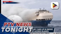 Vessel carrying luxury cars up in smoke off the coast of Azores Islands