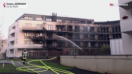Fire breaks out at German residential complex