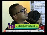 Inisiatif artis mengutip tabung bantuan bencana alam