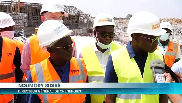 Le Directeur général de CI-Energie visite le chantier du barrage hydoélectrique de Singrobo-Ahouaty