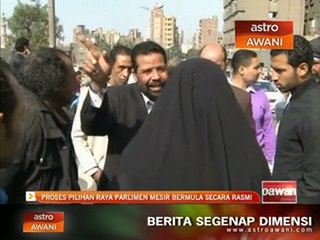 Proses pilihanraya parlimen Mesir bermula secara rasmi