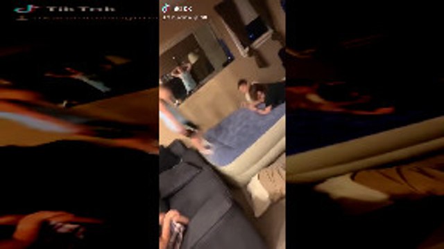 Jumping on Air Mattress Sends Kid Flying