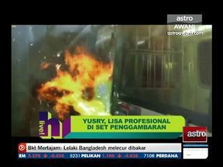 Yusry, Lisa professional di set penggambaran