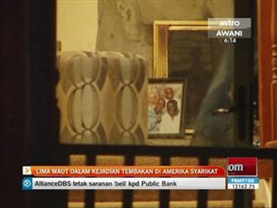 Lima maut dalam kejadian tembakan di Amerika Syarikat