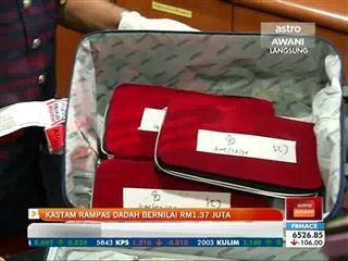 Kastam rampas dadah bernilai RM1.37 juta