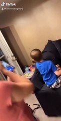 Jumping on Air Mattress Sends Kid Flying