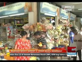 Bilangan miskin bandar di Johor Bahru meningkat