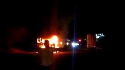 बाड़मेर में हादसा...दो की मौत, एक जिंदा जला