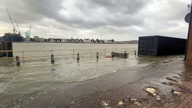 River Medway flooding at Strood