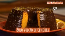 Bolo vulcão de cenoura