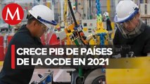 PIB de países de la OCDE creció 5.5 enas la gran caída de 2020El Producto Interior Bruto PIB de las principales economías del mundo creció 5.5  por ciento en 2021, tras la caída del 4.6 por ciento registrada el año anterior, muy marcado por la pandemia.