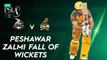 Peshawar Zalmi Fall Of Wickets | Lahore Qalandars vs Peshawar Zalmi | Match 30 | HBL PSL 7 | ML2G