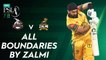 All Boundaries By Zalmi | Lahore Qalandars vs Peshawar Zalmi | Match 30 | HBL PSL 7 | ML2G