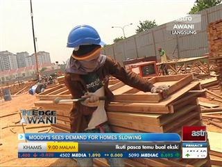 Moody's sees demand for homes slowing