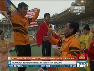 610 atlit tersenarai ke Temasya Sukan SEA di Singapura