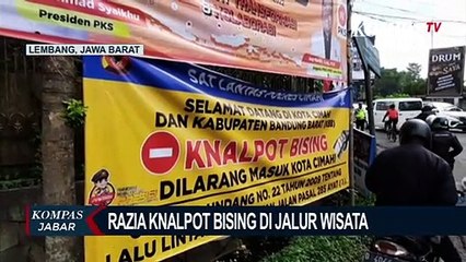 Puluhan Motor Berknalpot Bising Diangkut Polisi