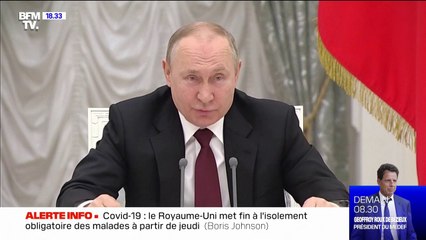 Russie: déclaration imminente de Vladimir Poutine sur la reconnaissance ou non de l'indépendance des territoires séparatistes pro-russes en Ukraine