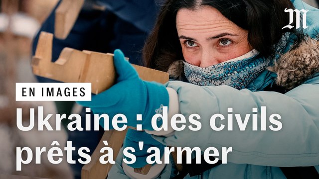 Ukraine : des civils se préparent à prendre les armes