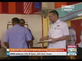 ATM siap siaga hulur bantuan kepada mangsa gempa