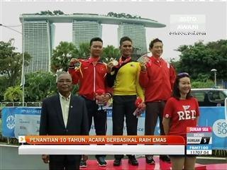 Penantian 10 tahun, acara berbasikal raih emas